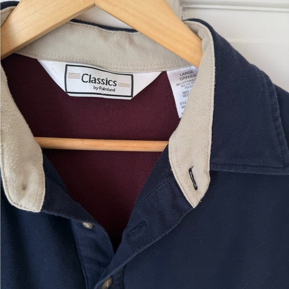 Chaps Colorblock Rugby Shirt - Picture 2 of 7